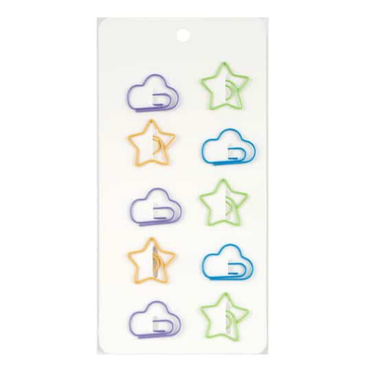Star &#x26; Cloud Paper Clips by Celebrate It&#x2122;